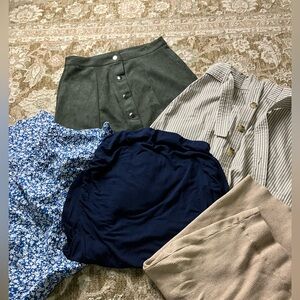Women’s Skirt Bundle (Size s) – 5 Skirts, Long & Short – Mixed Brands